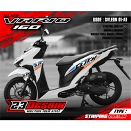 (PREMIUM) Decal Stripingcutting stiker Variation Vario 125 150 BLACK CLICK MALAYSIA LIMITED EDITION