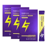 FOODOLOGY L-Arginine Energy Boom (Pack of 3, 60 Servings) - Vitality Boost, Enhance Exercise Perform