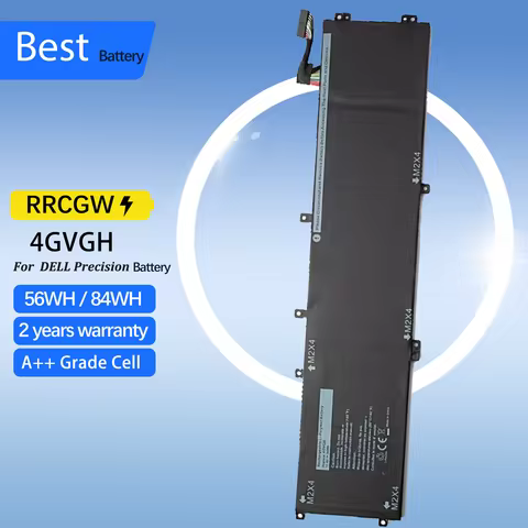 RRCGW 4GVGH Laptop Battery for DELL Precision 5510 XPS 15 9550 Series 1P6KD T453X