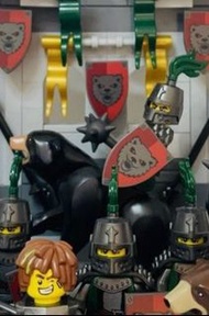 ［現貨  稀有 絕版］- Lego Castle Knight  Animal Black Bear 堡綠騎士 黑熊 動物