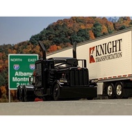 1/64 DCP Billte 389 with Bedroom Peterbilt 389 Bicycle Head All Black Brand New