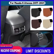 High quality for Mazda 6 Atenza 2017 2018 2019 2020 2021 Car Dedicated armrest box anti kick pad rear air vent Microfiber Leather protection cover pad car interior accessories