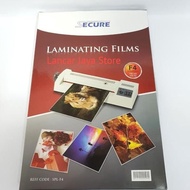 NEW Secure F4 100 Micron Laminating Plastic Secure F4 Laminating Film