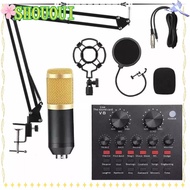 SHOUOUI Audio Mixer, Mobile Phone BM800 Condenser Microphone Kit, Professional Streaming Computer So