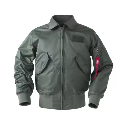 Men's Tactical Military CWU-45P Bomber Aviator WW2 Flight Jacket Lightweight Wind Breaker Top Gun Ai