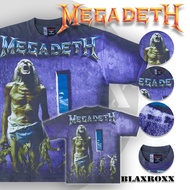 BLAXROXX® | ลิขสิทธิ์แท้ Megadeth® | [MGD027-LA] | เสื้อวง OVP สีจม | Los Angeles Apparel | รันนัมเบอร์