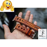 LIGHT BROWN GENUINE COW LEATHER WATCH STRAP FOR WATCH - R A M D33 - GENUINE R A M.