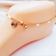 Gelang kaki Titanium Wanita Dewasa perhiasan anti luntur anti karat terlaris