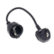 UK BS1363 to European CEE 7/7 Female Schuko Socket Power Cable Singapore SS145/A To EU AC Adapter Le