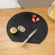 日本霜山 蔬果熟食用D型雙面TPU防滑防溢砧板(大)-多色可選