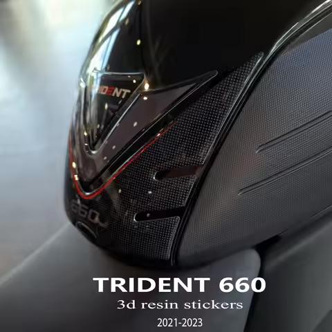 Trident 660 Sticker 2023 Motorcycle Tank Pad Protection Sticker 3D Gel Epoxy Sticker Kit for Trident