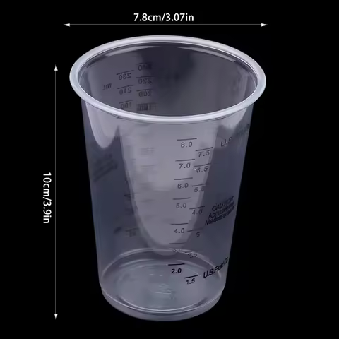 HOT! 10Pcs 8OZ Disposable Plastic Measuring Cups For Precise Resin Paint Mixing Cup Plastic Epoxy Re