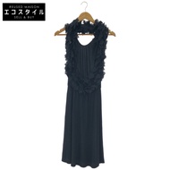 Fendi Black Halter Neck Frill Dress, Size 40 [Used]
