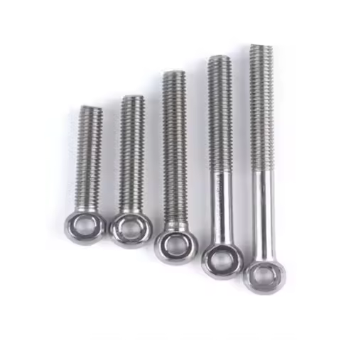 5pcs M5 M6 M8 Stainless Steel Metric Thread Wing Hinge Screw Eye Bolt Stud Articulated Anchor Bolt F