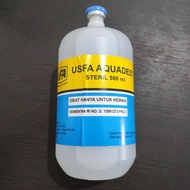 Aquadest 500 ml steril - Air Murni Untuk Injeksi / Water for Injection