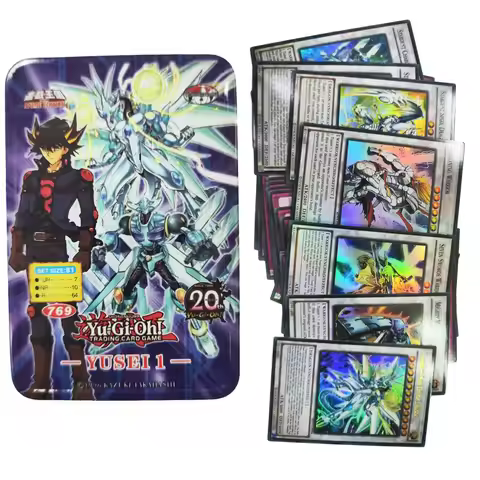 Yu-Gi-Oh Deck 769 YUSEI1 English Holographic Golden White Dragon Duel Game Collection Card with Tin 