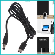 RPAN Type-C Male to 5521mm Male Charging Cable DC9 12 15 20V Power Supply Adapter Cord Converter Con
