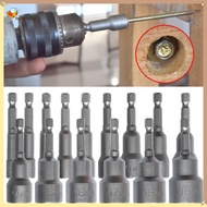 [H-Twilight❀ 65mm Long 5.5-19mm Hexagon Nut Driver Drill Bit Socket Wrench Extension Sleeve❀