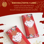 CAKE Sticker SANGJIT Cake Label Sangjit Custom Cake Label Sangjitan Teapai Engagement Chinese Weddin