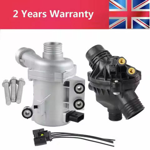 AP03 11517586925 Electric Water Pump+Thermostat Kit For BMW E60 E61 E81 E87 E90 E91 X1 X3 X5 Z4 325i