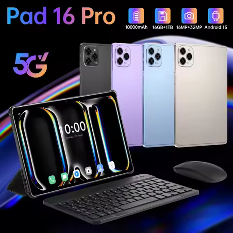 2025 Original 16 Pro Tablet 10.1 inch Android 14 Global Snapdragon870 10 Core 16GB+1024GB 10000mah 5