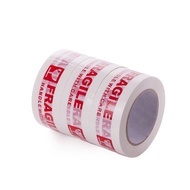 【Customer favorite】 5cm*100 Fragile Tape For Fragile Printed Sealing Bopp Packing Parcel Tape Roll F