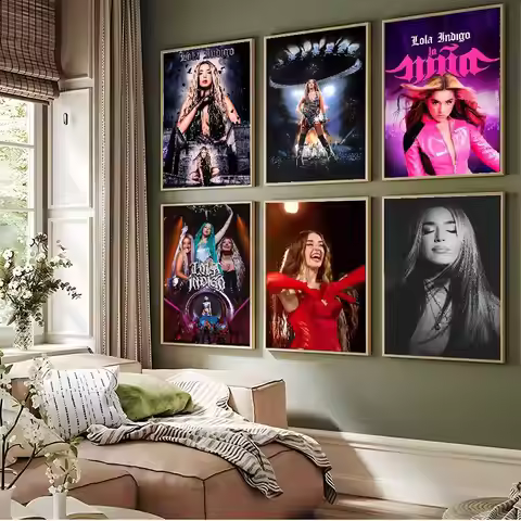 Music Singer L-lola Indigo Poster Artistic Design Premium Wall Decor For Bedroom Living Room Home Ae