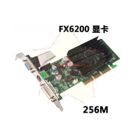 FX6200 AGP Graphic card DDR2 256M 512M Compatible 4X 8X AGP Graphics card New AGP Video Card with CR