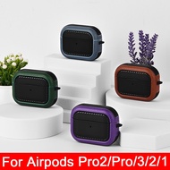 For AirPods Pro 2 Case Leather Pattern Cover for AirPods 3 Pro2 2 1 Case For AirPods Pro 2nd Gen Air Pods Pro Funda Cover