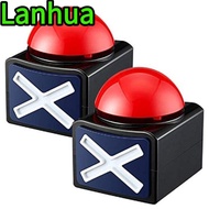 LANHUA Game Answer Buzzer, ABS Sounding Toy Red Game Buzzer,  with Sound Light Trivia Quiz Alarm But