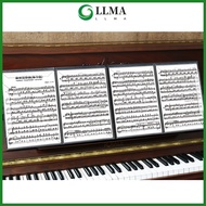 【LLMA】A4 Piano Score Holder Music Book Clip Sheet Note Document Folder File Organizer