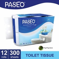 Paseo Bathroom Tissue 12 Roll 300 Sheets 3 ply/Festive