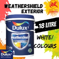 Dulux Weathershield (WHITE/COLOURS) 18L Shopee Price Exterior Paint (Song Fatt)Cat Luar/Weatherbond/