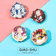 Oriental Brooch Two-Dimensional Anime Merchandise Sixteen Nights Yuyuko Polymon Fantasy Metal Badge 