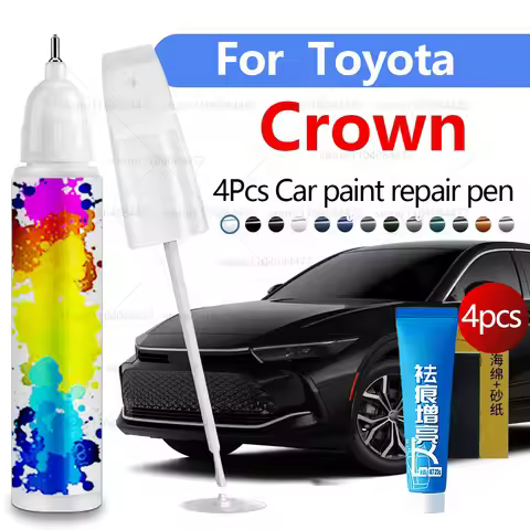 Car Paint Repair Pen For 1995-2025 Toyota Crown Paint Scratch Repair Accessories 4PCS Black 202 Gray