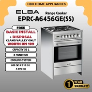 【DELIVERY BY OWN LOGISTICS】ELBA 60cm Professional Range Cooker EPRC-A6456GE(SS) - 8-Function Oven