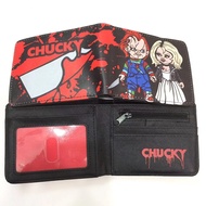 I9ZL Men's Wallet Cartoon Wallet Coin Purse Card Holder Ghost Doll Return Horror Movie Ghost Doll Wa