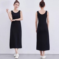 Tanktop Inner Dalaman Gamis Muslimah Longdress Wanita Muat Jumbo Super Soft Singlet Tanktop Terusan 