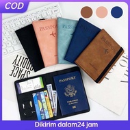 Pasport Cover Kulit Pu Pasport Cover Aesthetic Sampul Paspor Tempat Paspor Waterproof