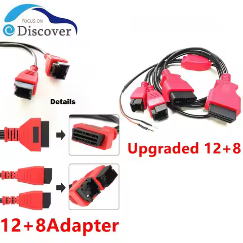 SWG 12+8 Universal Cable For Autel Maxisys MS906 908 PRO Scanner For Chrysler Works For LAUNCH X431/