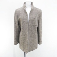 Akris Jacket wool Brown lame Direct from Japan Secondhand