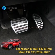 flightcar For Nissan X-Trail T32 X Trail Xtrail T32 T33 2014-2019 2020 2021 2022 Car Foot Accelerator Brake Pedals Cover Pads Accessories