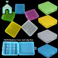 OTUINSG 18650 Battery Box, Anti-slip 4 AA AA Battery ,  Plastic Coloful Battery Holder Storage 18350
