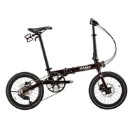 Foldable Bicycle (Bi-Fold) CAMP Lite 11 16in 11spd - Black Cherry Pearl