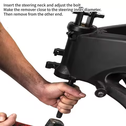 Motorcycle Steering Neck Bearing Race Remover 1‑1/8" to 2‑5/8" Inner Diameter Universal Autocycle Be