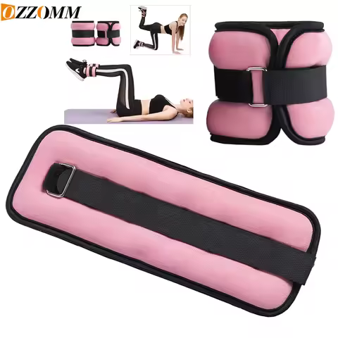 1Pair Adjustable Ankle Weights (0.5kg/1kg) - Neoprene Leg & Arm Straps for Fitness, Aerobics, Physic
