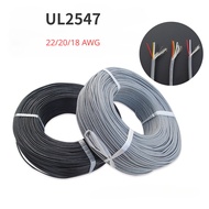 1Meter UL2547 Signal Shielded Cable  PVC Multi-Cores Shielded Wires Tinned Copper Cable Multicores S