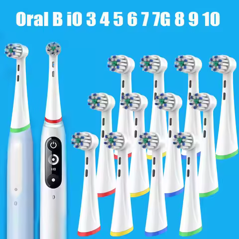 iO Replacement Brush Heads Compatible with Oral B IO 2/3/4/5/6/7/8/9/10 Electric Toothbrush, Cross C