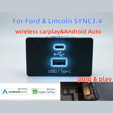 Wireless Carplay HUB for Ford&Lincoln MKX MKZ F-150 Explorer Edge Fusion Focus Taurus C-MAX Mondeo k