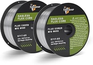 haxiaoer .030'' Flux Core Welding Wire 2 Pounds 2 Pack, E71T-GS Low Splatter MIG Wire for All MIG We